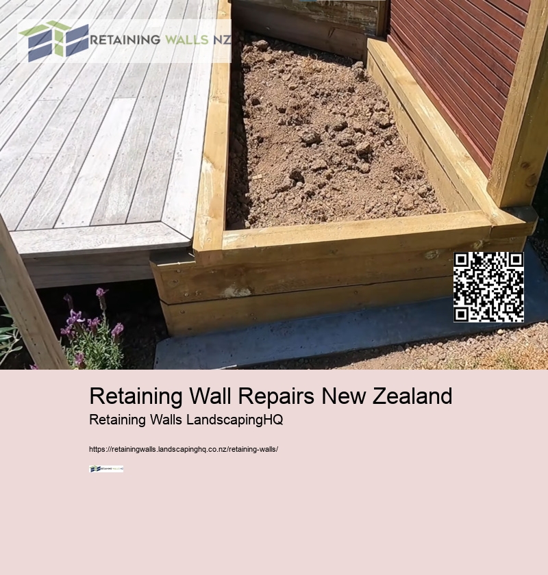 Recycled Concrete Retaining Wall